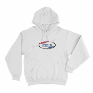 Ride Oval Logo Unisex Hoodie White